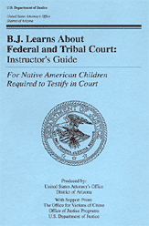 B.J. Learns About Federal and Tribal Court: Instructor's Guide cover