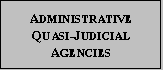 Administrative Quasi-Judicial Agencies