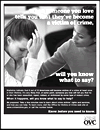This 8.5 x 11 public service poster has an image of two women, one of whom is comforting the other, and the accompanying text: When someone you love tells you that they've become a victim of crime, will you know what to say?