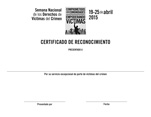 2015 NCVRW Black and White Certificate en Español