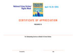 2015 NCVRW Color Certificate