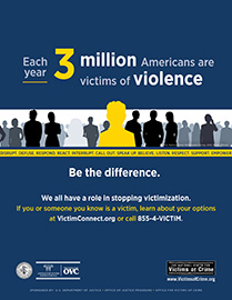 awareness poster 2 thumbnail each year 3 million americans are victims of violence