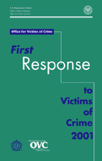 First Response to Victims of Crime 2001 cover