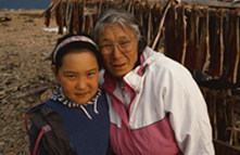 American Indian grandmother with grandchild.