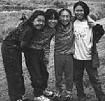 Photograph of youth from the Chevak Tribe in Chevak, Alaska.
